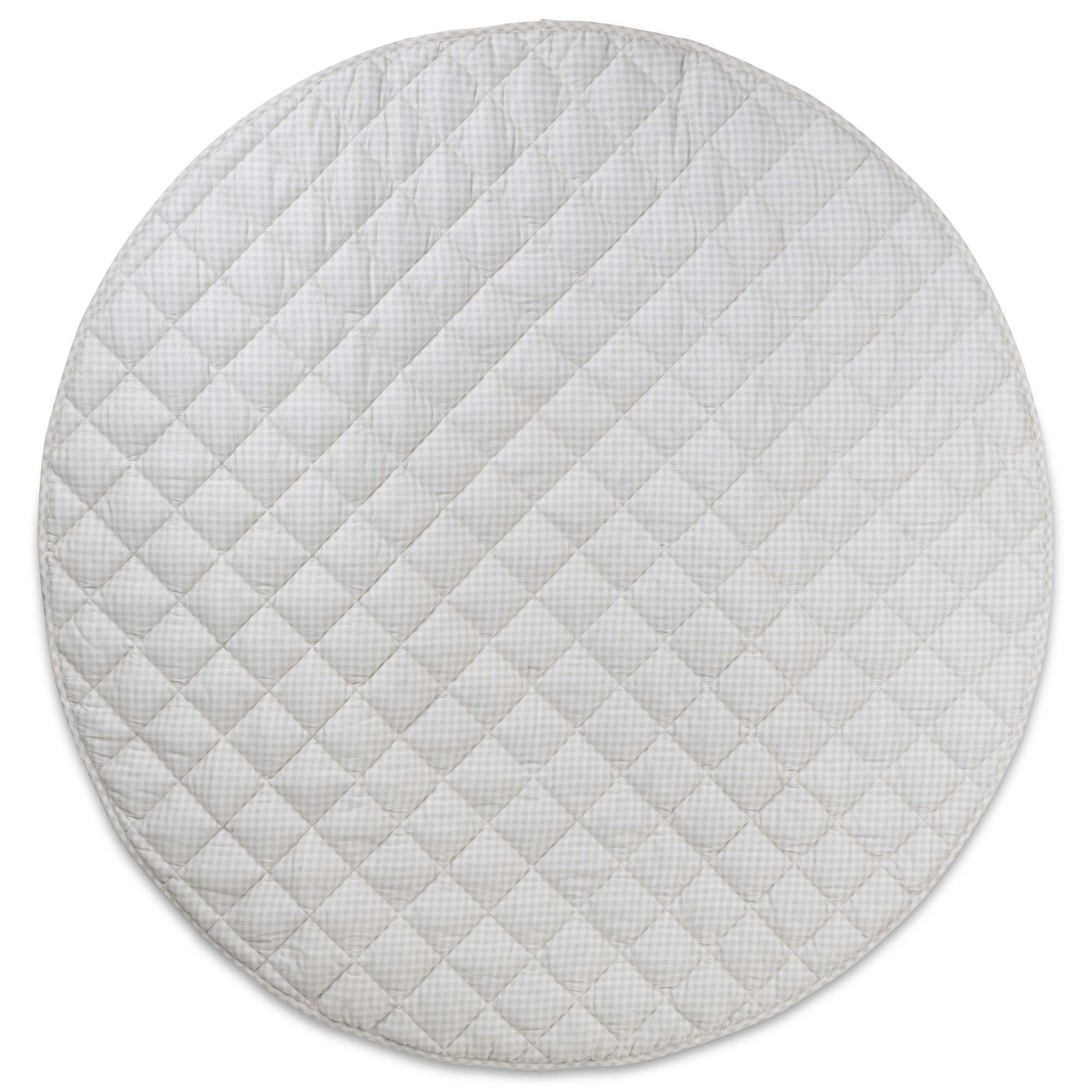 Baby Play Mat Quilted (Waterproof Backing) - Wheat Gingham