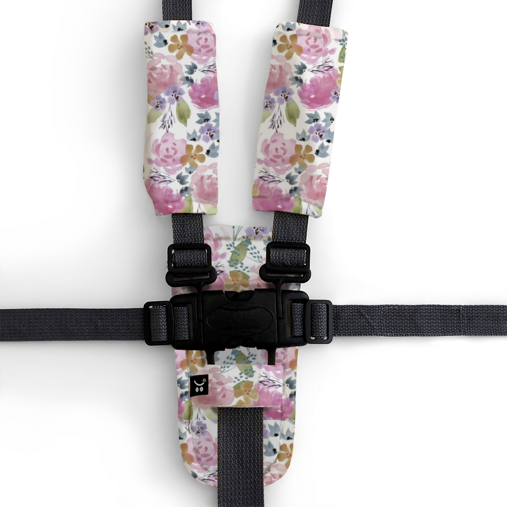 Piece Harness Cover Set Floral Delight Outlook Baby