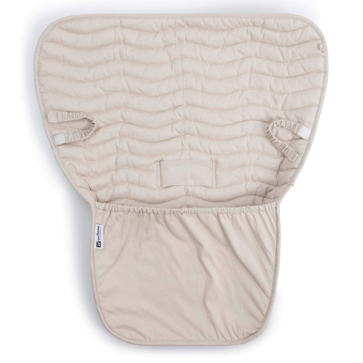 Linen Stay-Put Pram Quilt/Footmuff - Wheat