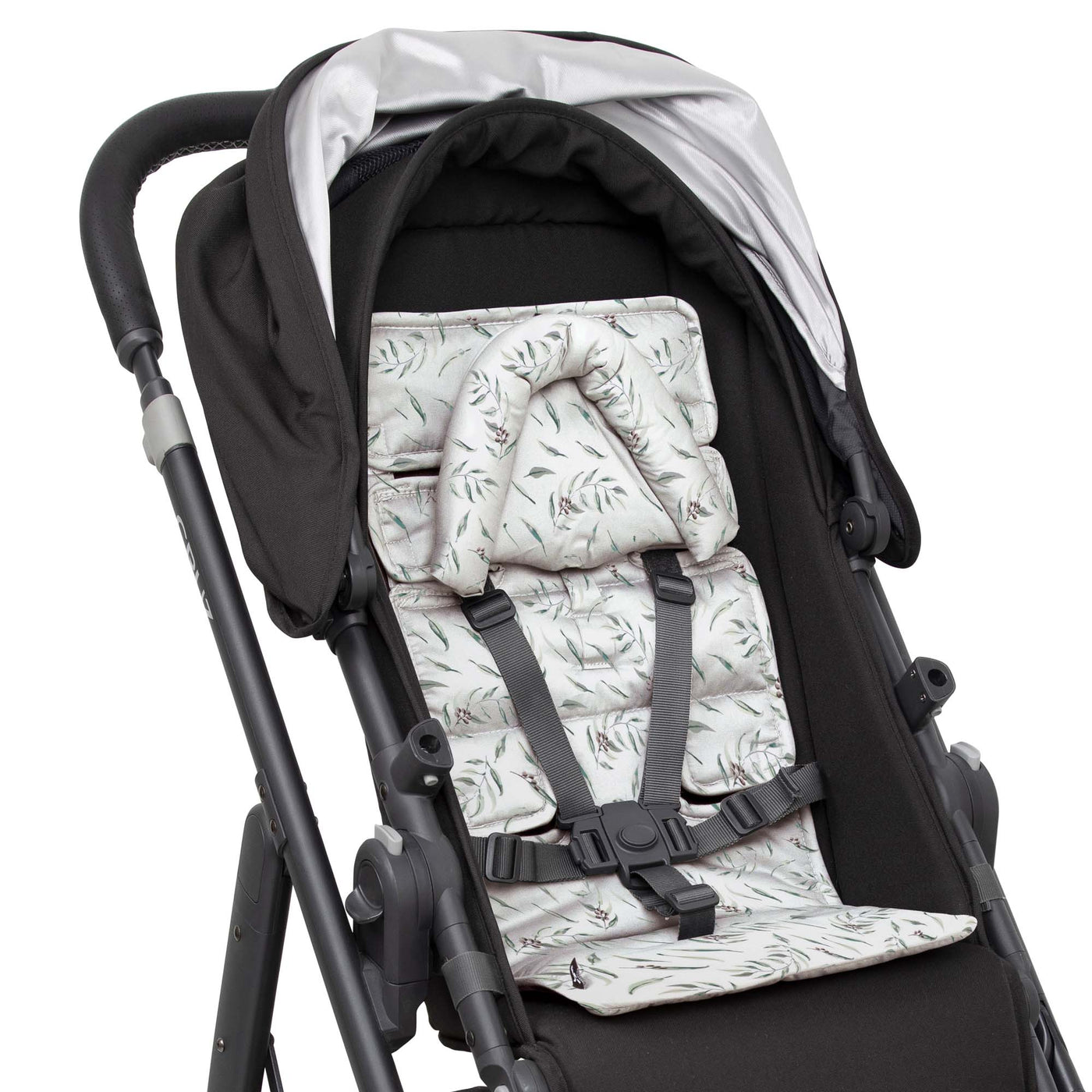 Mini Pram Liner with adjustable head support - Australian Eucalypt
