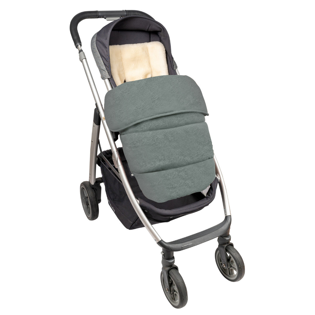 Jersey Cotton Stay-Put Pram Quilt/Footmuff - Sage Green