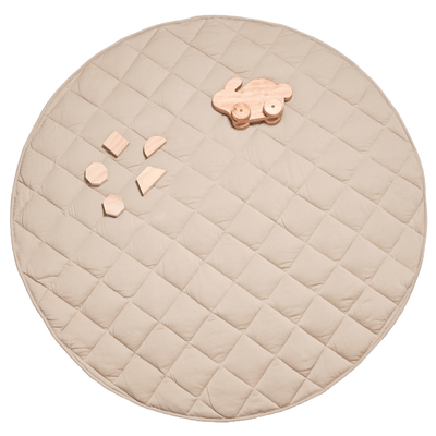 Jersey Quilted Play Mat (Waterproof Backing) - Wheat XL Size