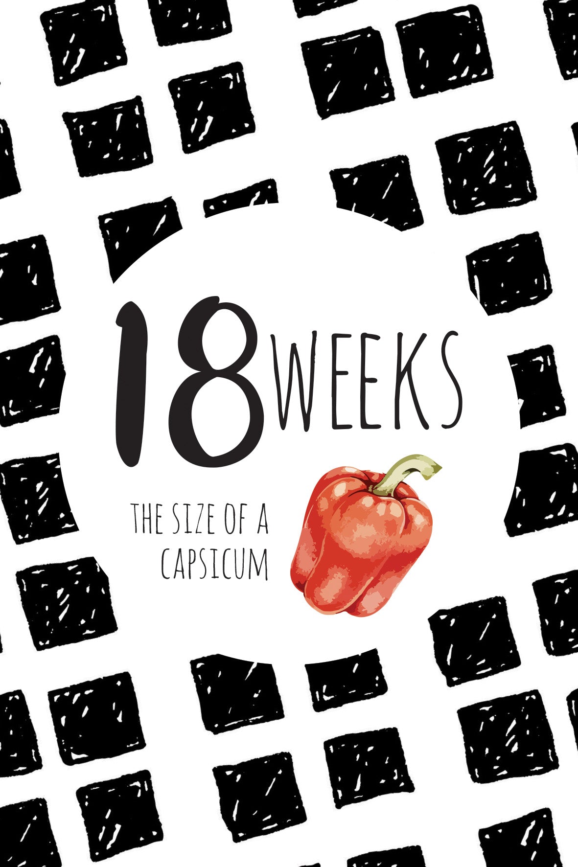 Pregnancy Milestone Card Set - Artist Edition : Inky Doodles - Digital Download - Outlook Baby