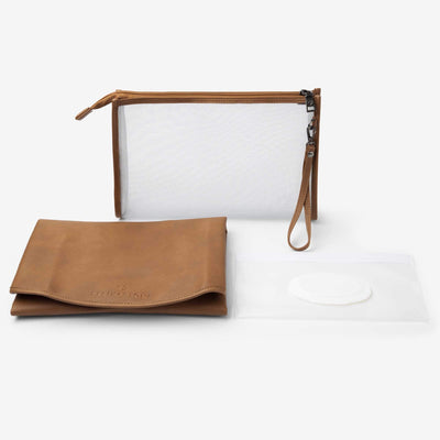 Grab & Go Nappy Changing Clutch - Tan