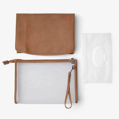 Grab & Go Nappy Changing Clutch - Tan