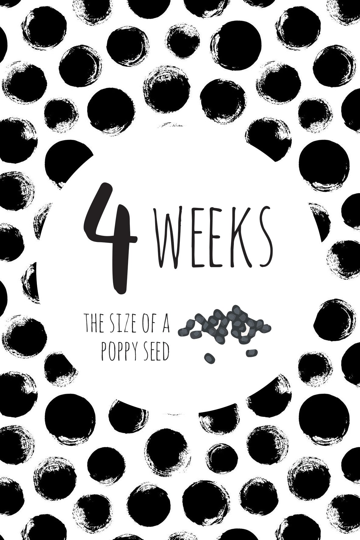 Pregnancy Milestone Card Set - Artist Edition : Inky Doodles - Digital Download - Outlook Baby