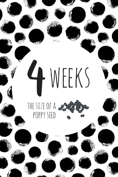 Pregnancy Milestone Card Set - Artist Edition : Inky Doodles - Digital Download - Outlook Baby
