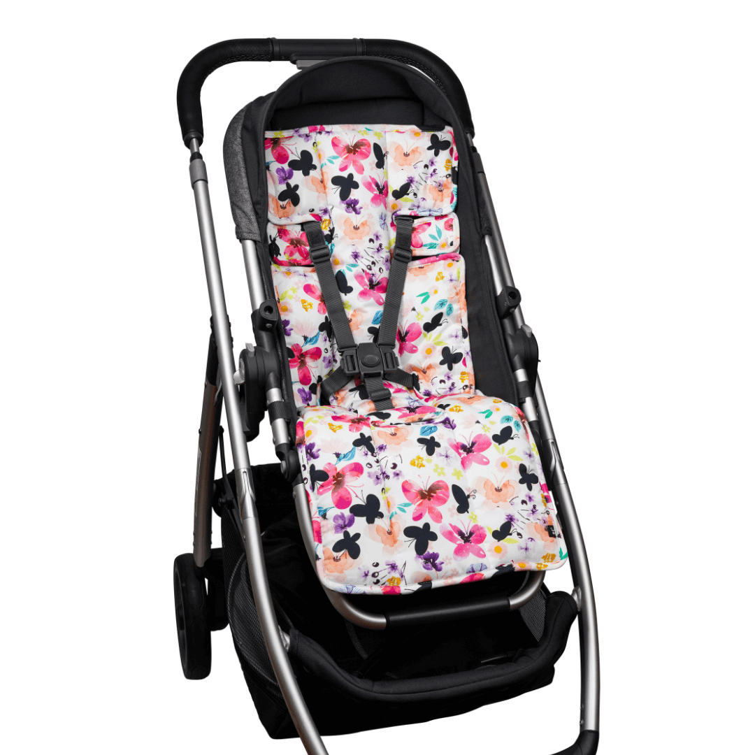 Pram Liner - Floral Butterfly