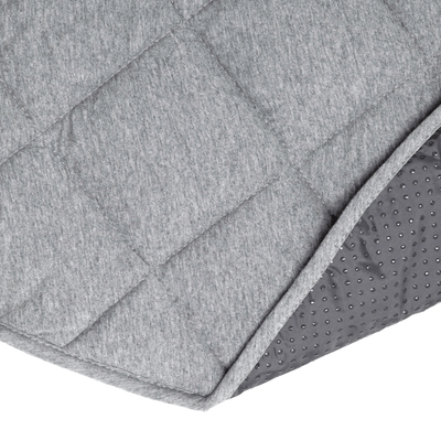 Jersey Quilted Play Mat (Waterproof Backing) - Grey XL Size
