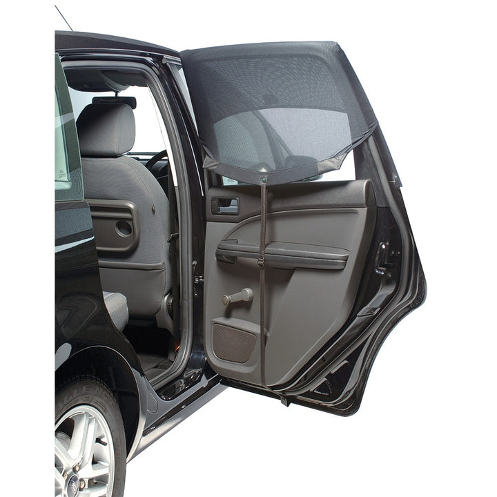 Sourcingmap 2 Pcs 100cm X 50cm Auto Car Window Side Folding Sun Shade Black Mesh - View #3
