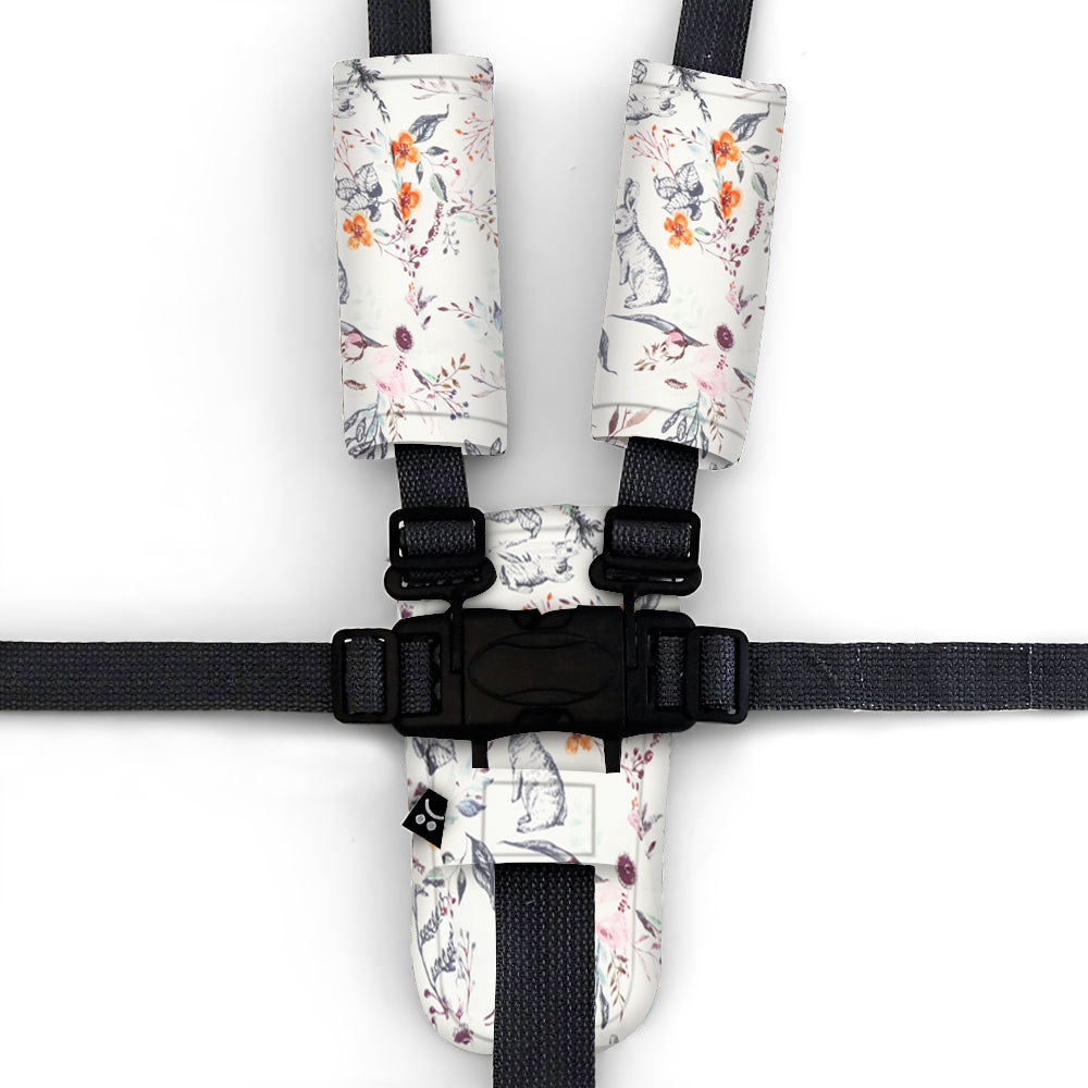 3 Piece Harness Cover Set - Enchanted Bunnies