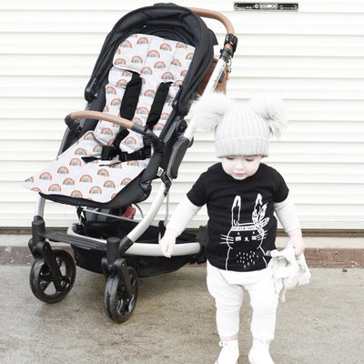 3 Piece Pram Accessories Set -Rainbows