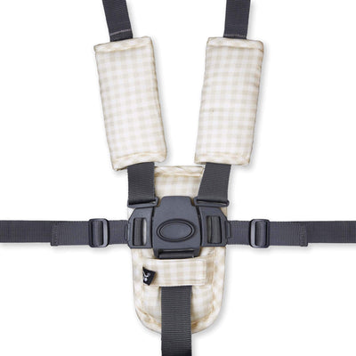 3 Piece Harness Cover Set - Wheat Gingham