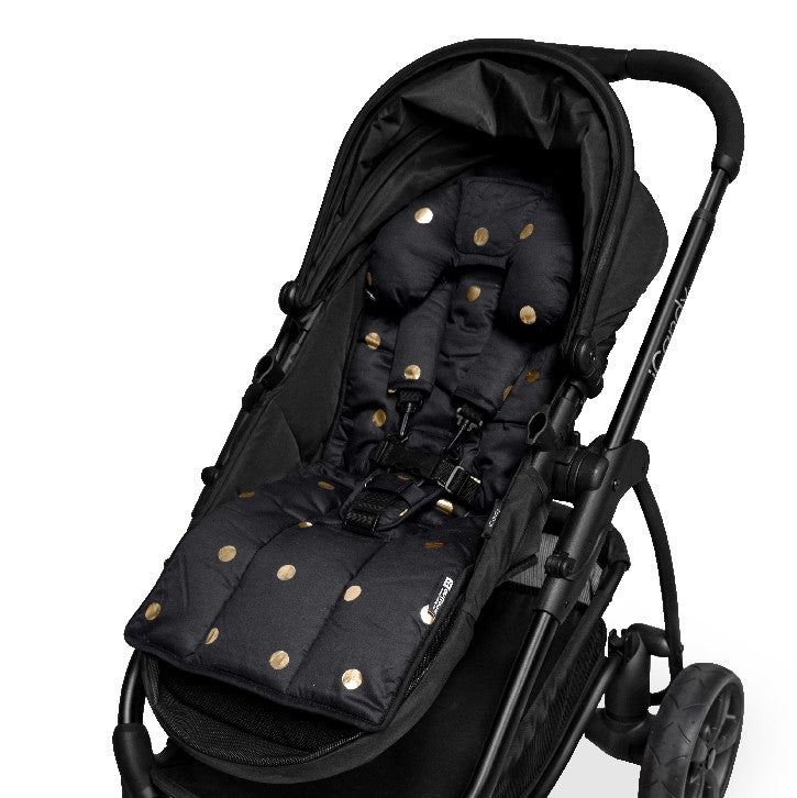 Head Hugger Neck Support Black Gold Spots Outlook Baby