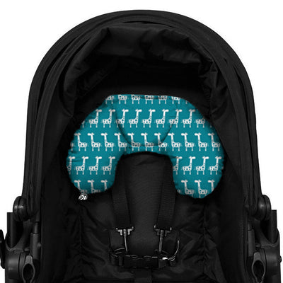 Head Hugger Neck Support - Teal Giraffe - Outlook Baby