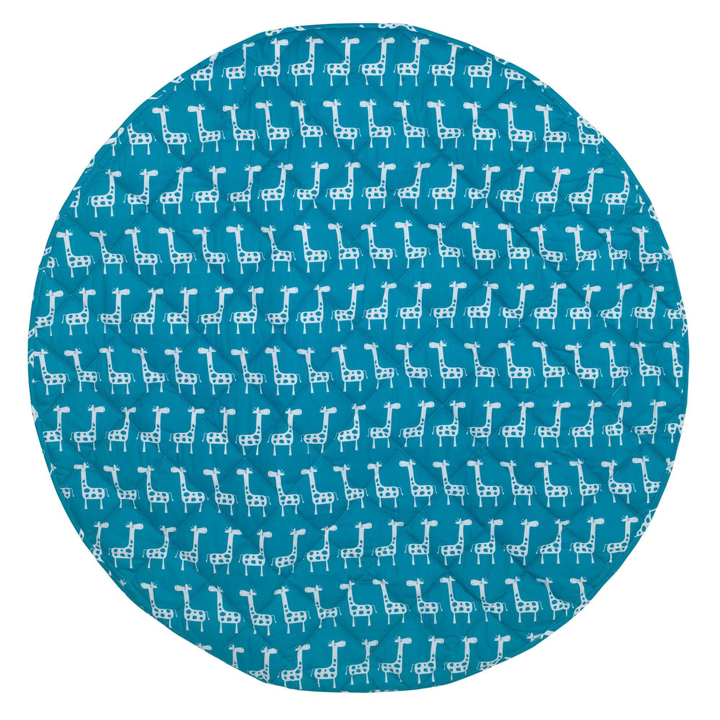 Baby Play Mat (Waterproof Backing) - Teal Giraffe