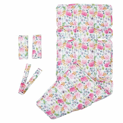 3 Piece Pram Accessories Set - Floral Delight