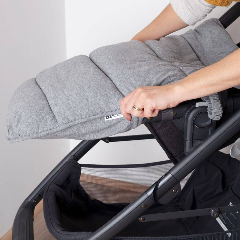 Jersey Cotton Stay-Put Pram Quilt/Footmuff - Rust