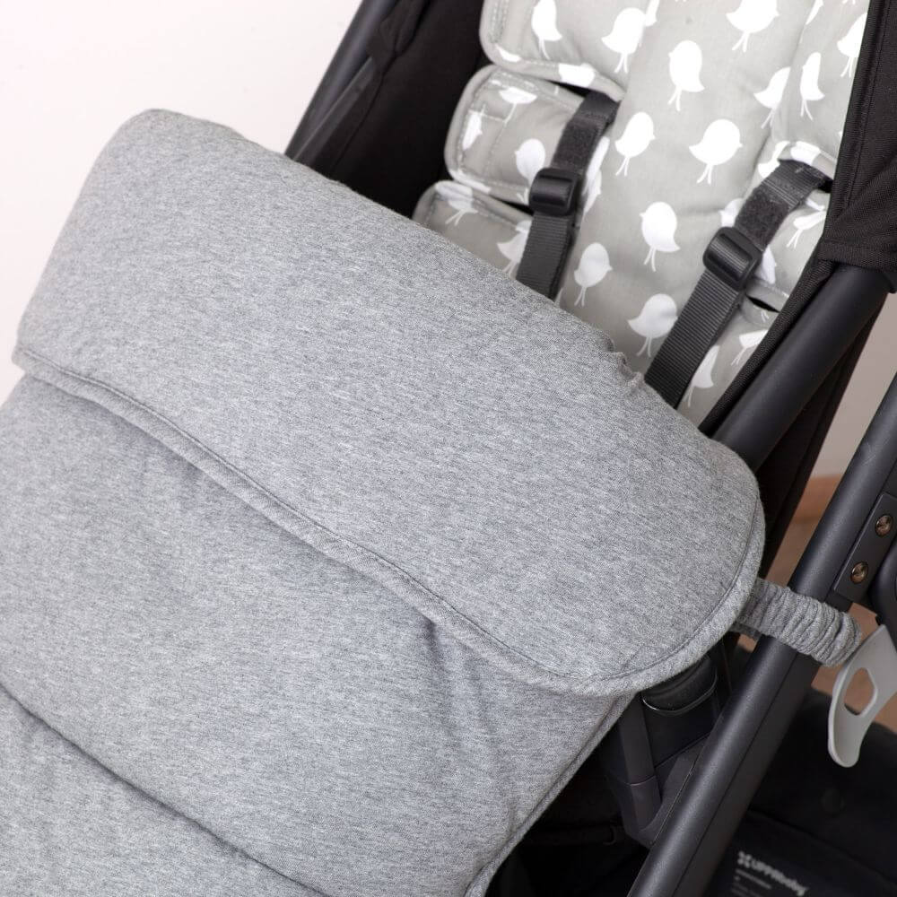 Jersey Cotton Stay-Put Pram Quilt/Footmuff - Rust