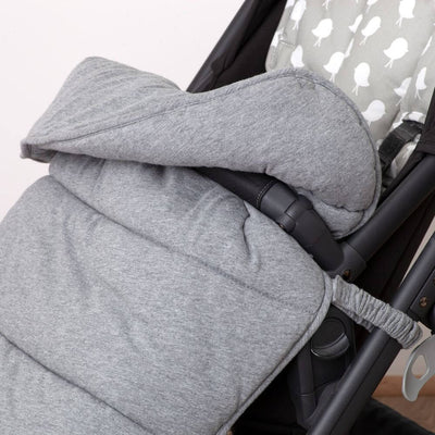 Universal Stay-Put Pram Quilt/Footmuff- Charcoal - Outlook Baby
