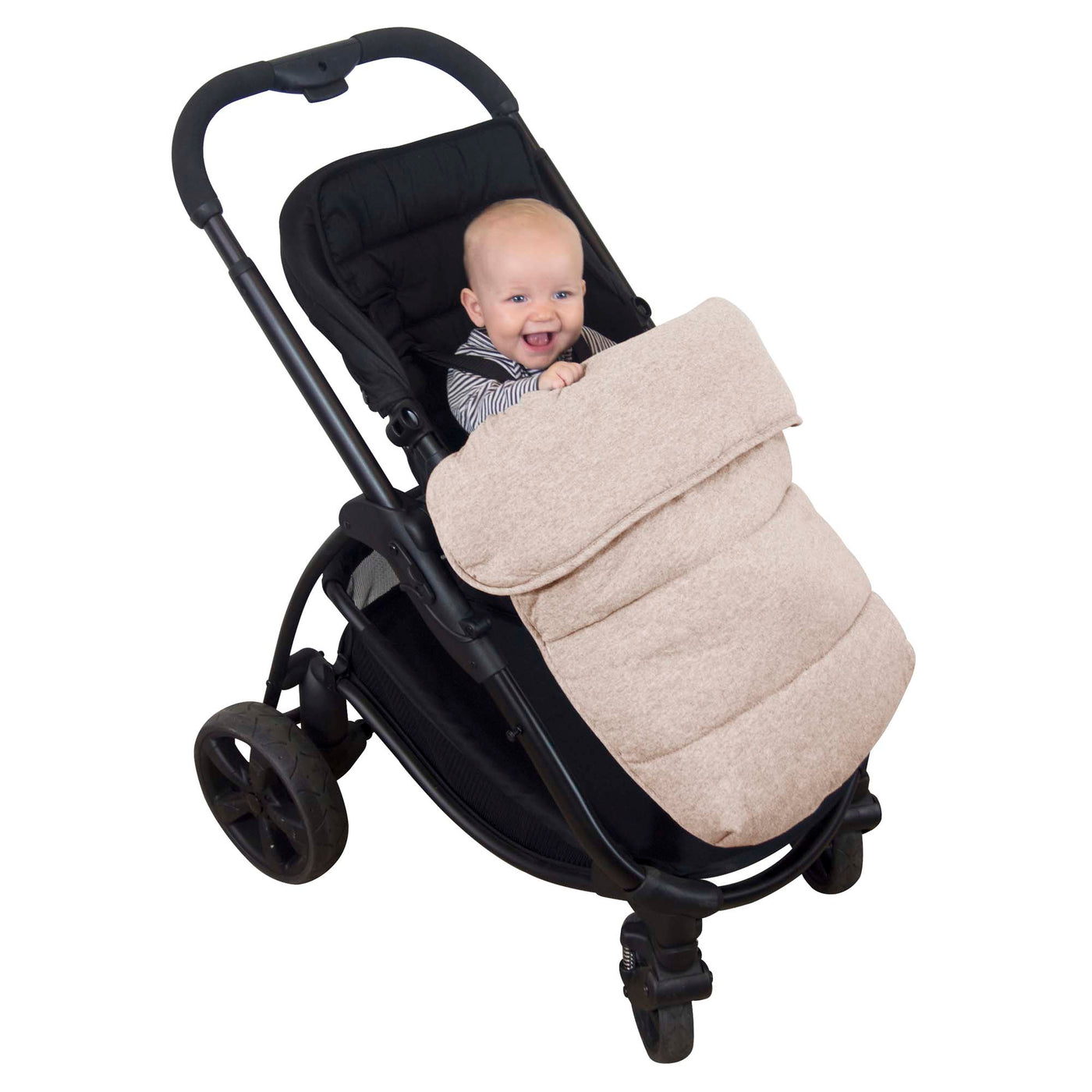 Universal Stay-Put Pram Quilt/Footmuff - Wheat