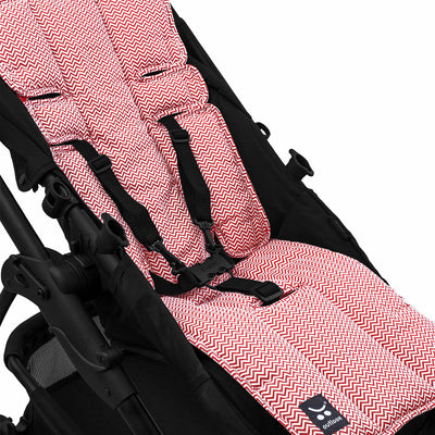 Pram Liner - Red Zig Zag - Outlook Baby