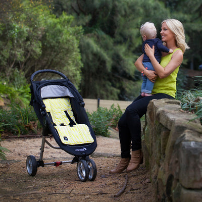 Pram Liner -Yellow Triangle - Outlook Baby