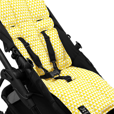 Pram Liner -Yellow Triangle - Outlook Baby