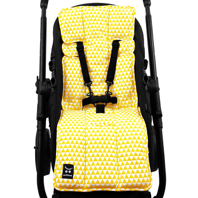 Pram Liner -Yellow Triangle - Outlook Baby