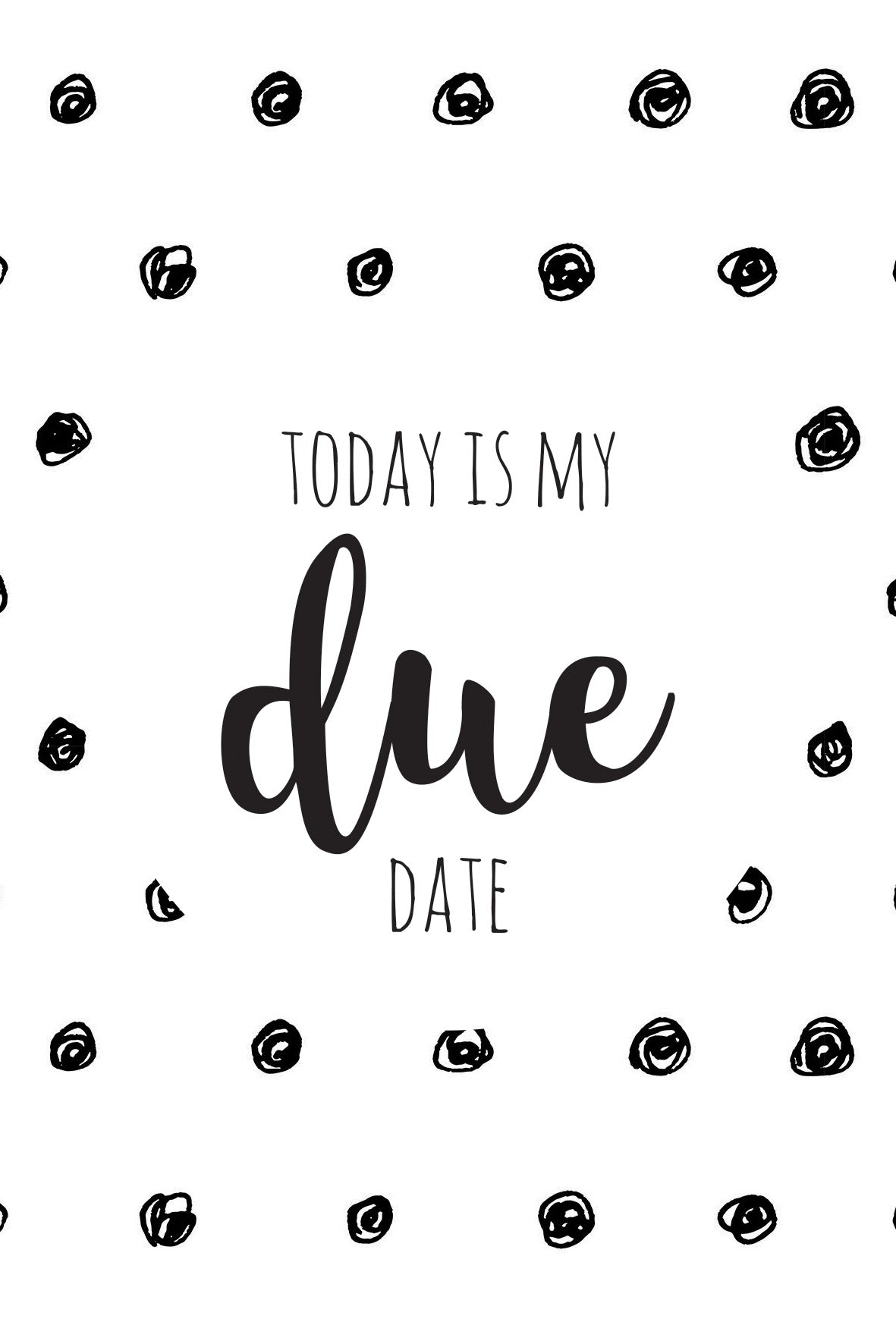 Pregnancy Milestone Card Set - Artist Edition : Inky Doodles - Digital Download - Outlook Baby