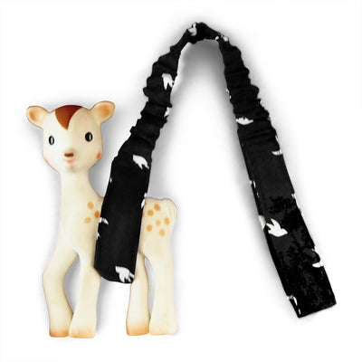 Toy Strap - Black Swallows - Outlook Baby
