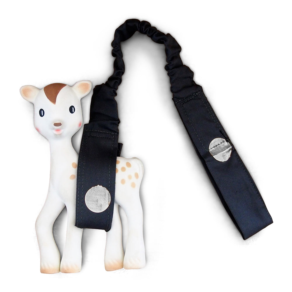 Toy Strap - Charcoal/Silver Spots - Outlook Baby