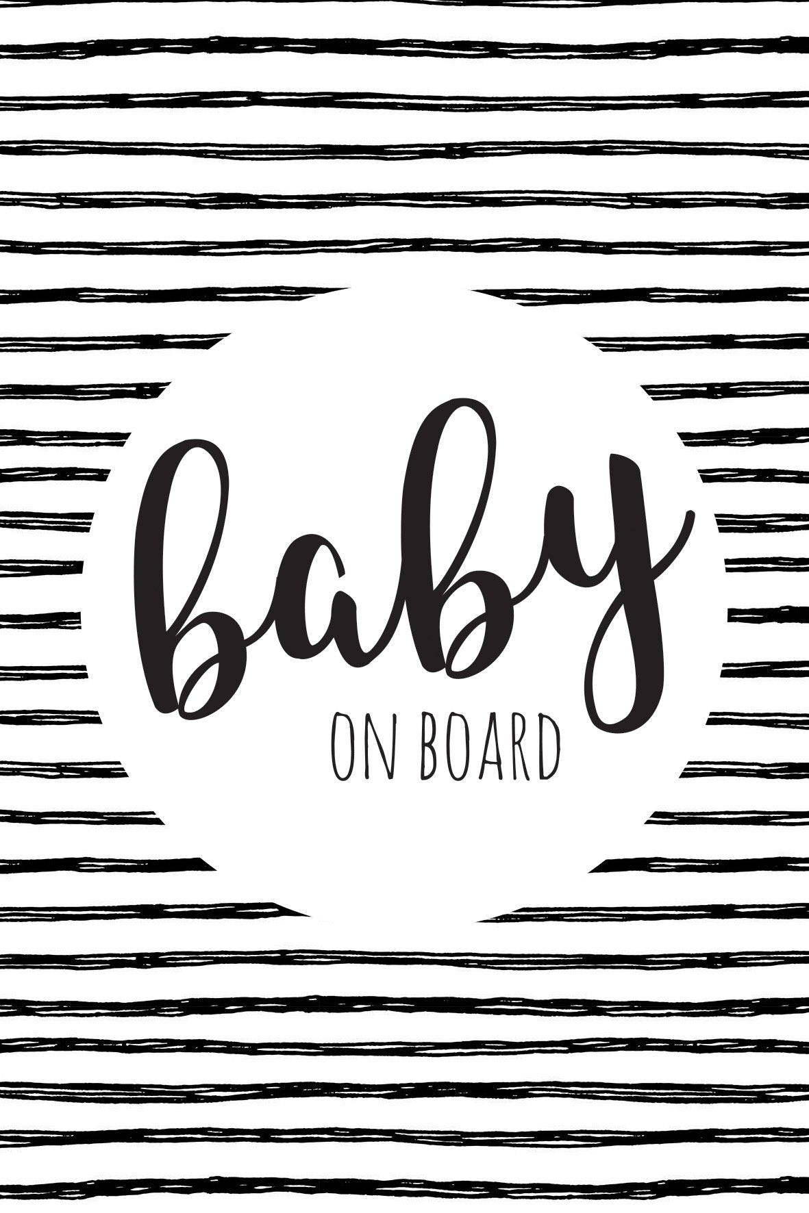 Pregnancy Milestone Card Set - Artist Edition : Inky Doodles - Digital Download - Outlook Baby