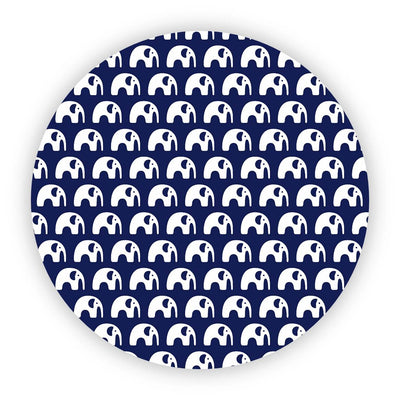 4 Piece Pram Liner Set - Navy Elephant - Outlook Baby