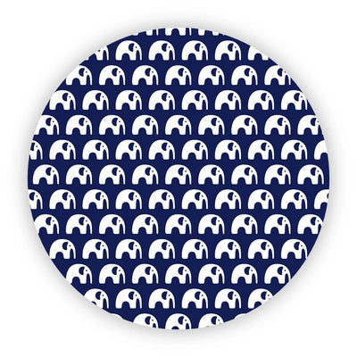 4 Piece Pram Liner Set - Navy Elephant - Outlook Baby