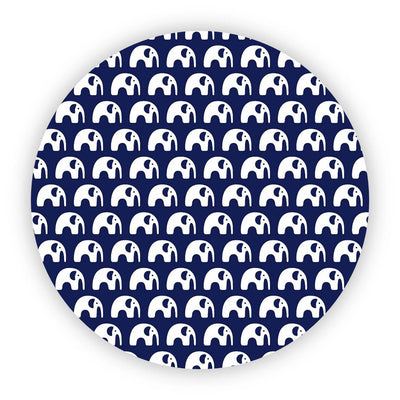 4 Piece Pram Liner Set - Navy Elephant - Outlook Baby